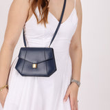 Hermès 1994 Navy Box Rhapsody Shoulder Bag - FashioNica
