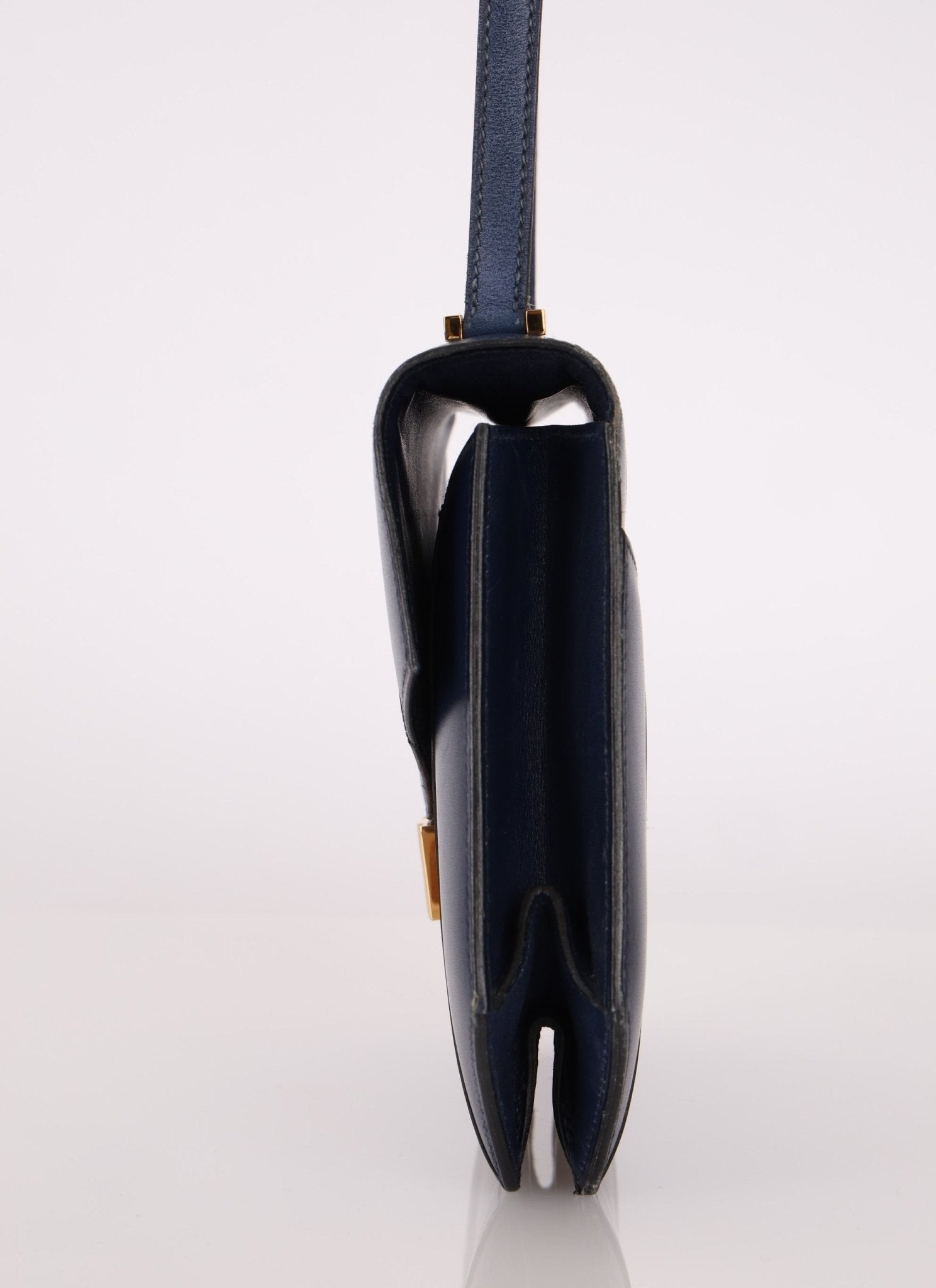 Hermès 1994 Navy Box Rhapsody Shoulder Bag - FashioNica