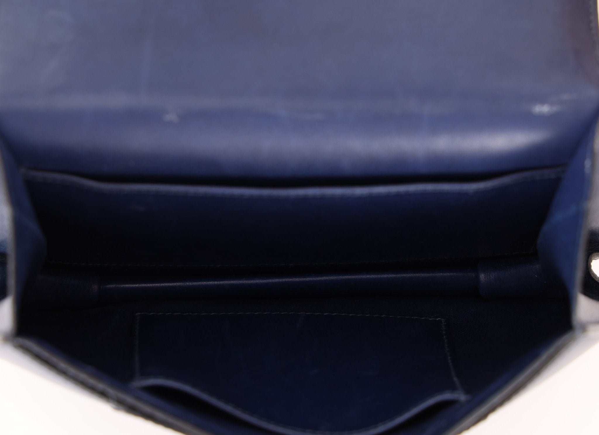 Hermès 1994 Navy Box Rhapsody Shoulder Bag - FashioNica