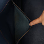 Hermès 1996 Bleu De Prusse Clemence Birkin 35 Retourne GHW - FashioNica