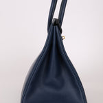 Hermès 1996 Bleu De Prusse Clemence Birkin 35 Retourne GHW - FashioNica