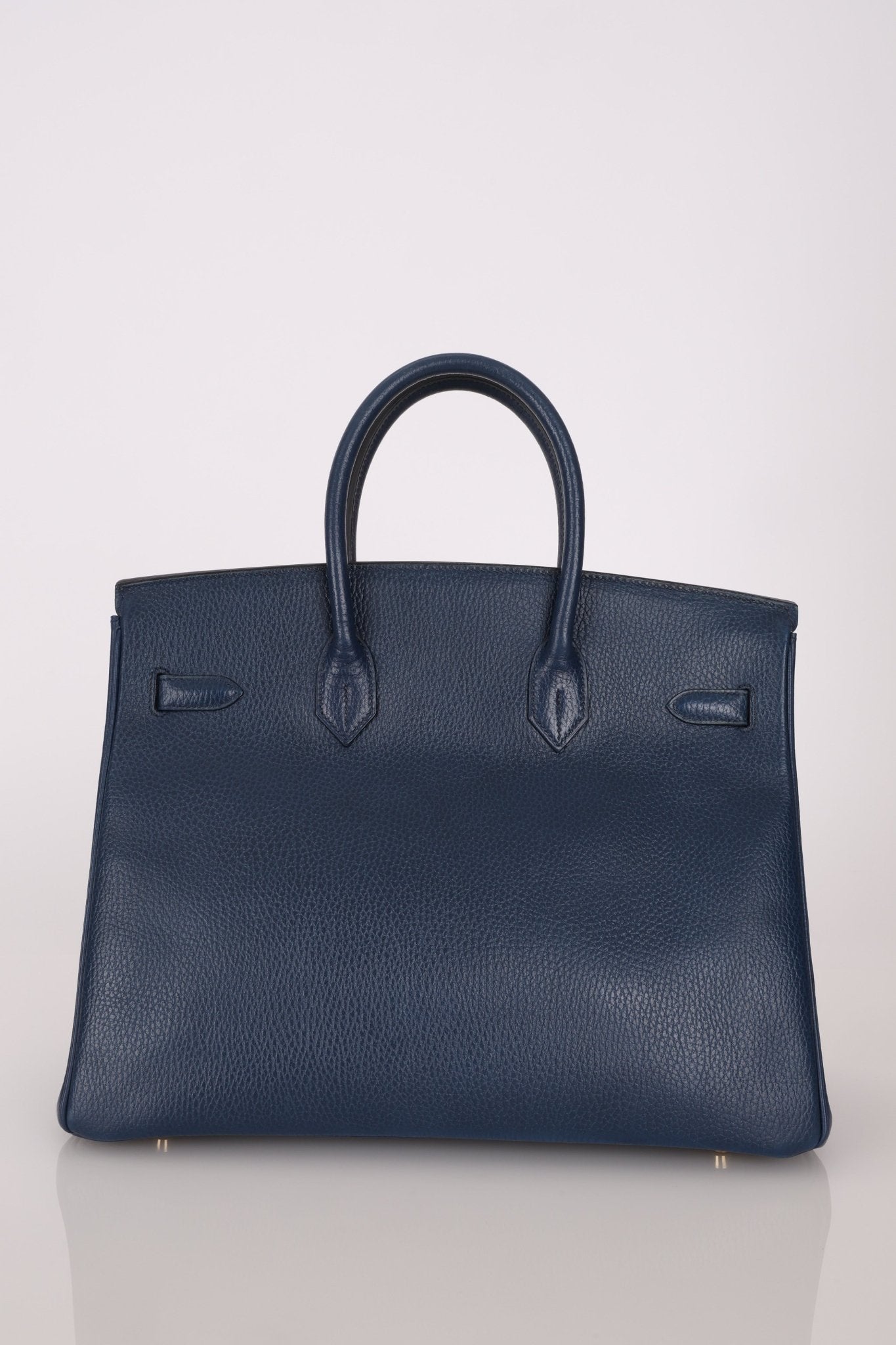 Hermès 1996 Bleu De Prusse Clemence Birkin 35 Retourne GHW - FashioNica