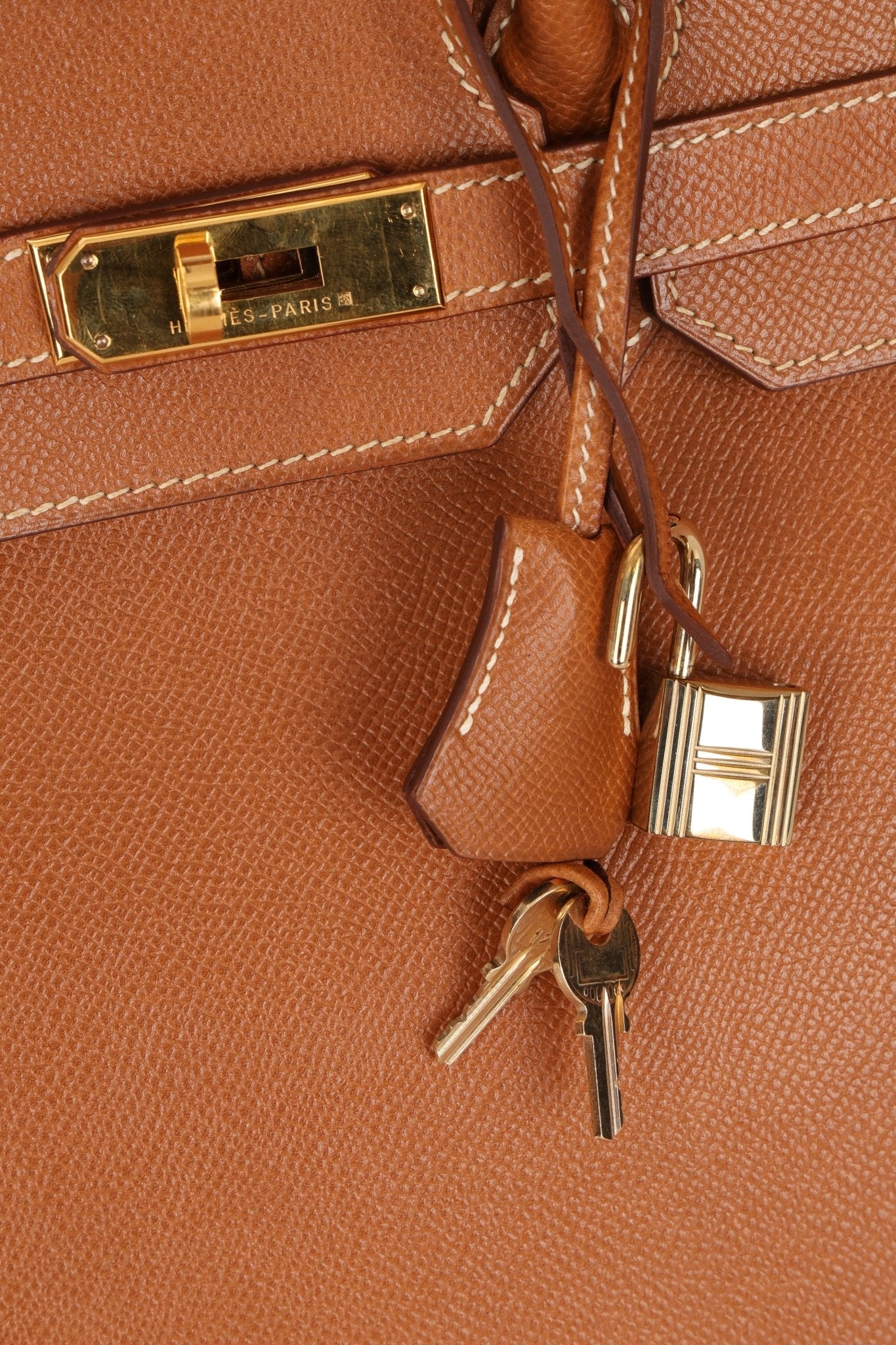 Hermès 1996 Gold Courchevel Retourne Birkin 35 GHW - FashioNica