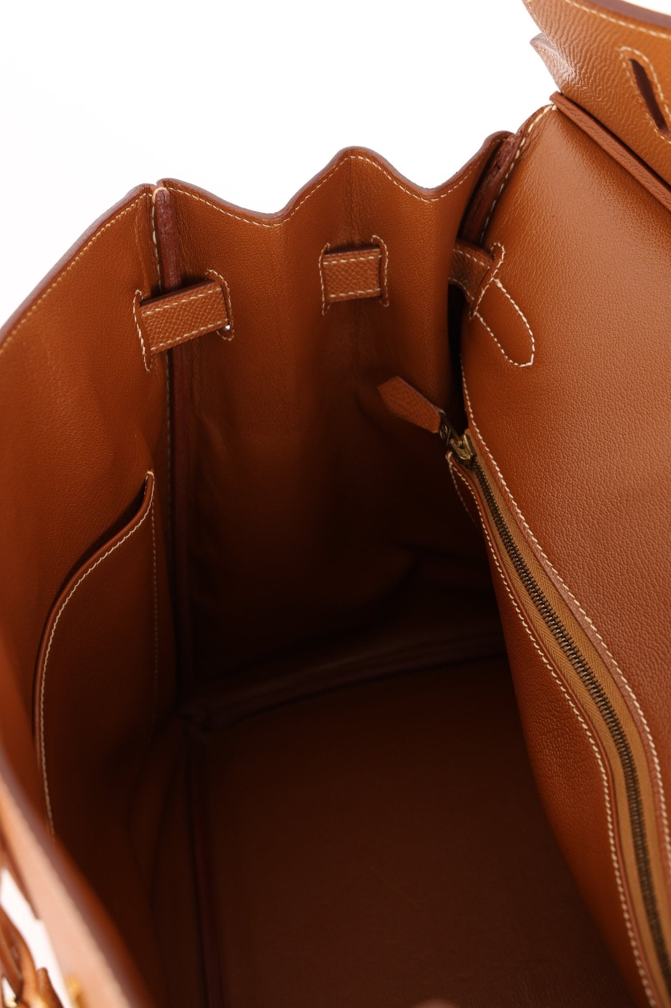 Hermès 1996 Gold Courchevel Retourne Birkin 35 GHW - FashioNica