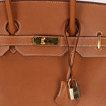 Hermès 1996 Gold Courchevel Retourne Birkin 35 GHW - FashioNica