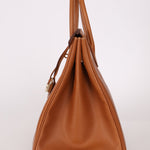 Hermès 1996 Gold Courchevel Retourne Birkin 35 GHW - FashioNica