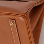 Hermès 1996 Gold Courchevel Retourne Birkin 35 GHW - FashioNica