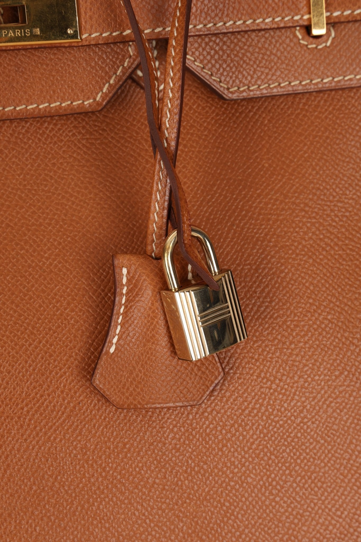 Hermès 1996 Gold Courchevel Retourne Birkin 35 GHW - FashioNica