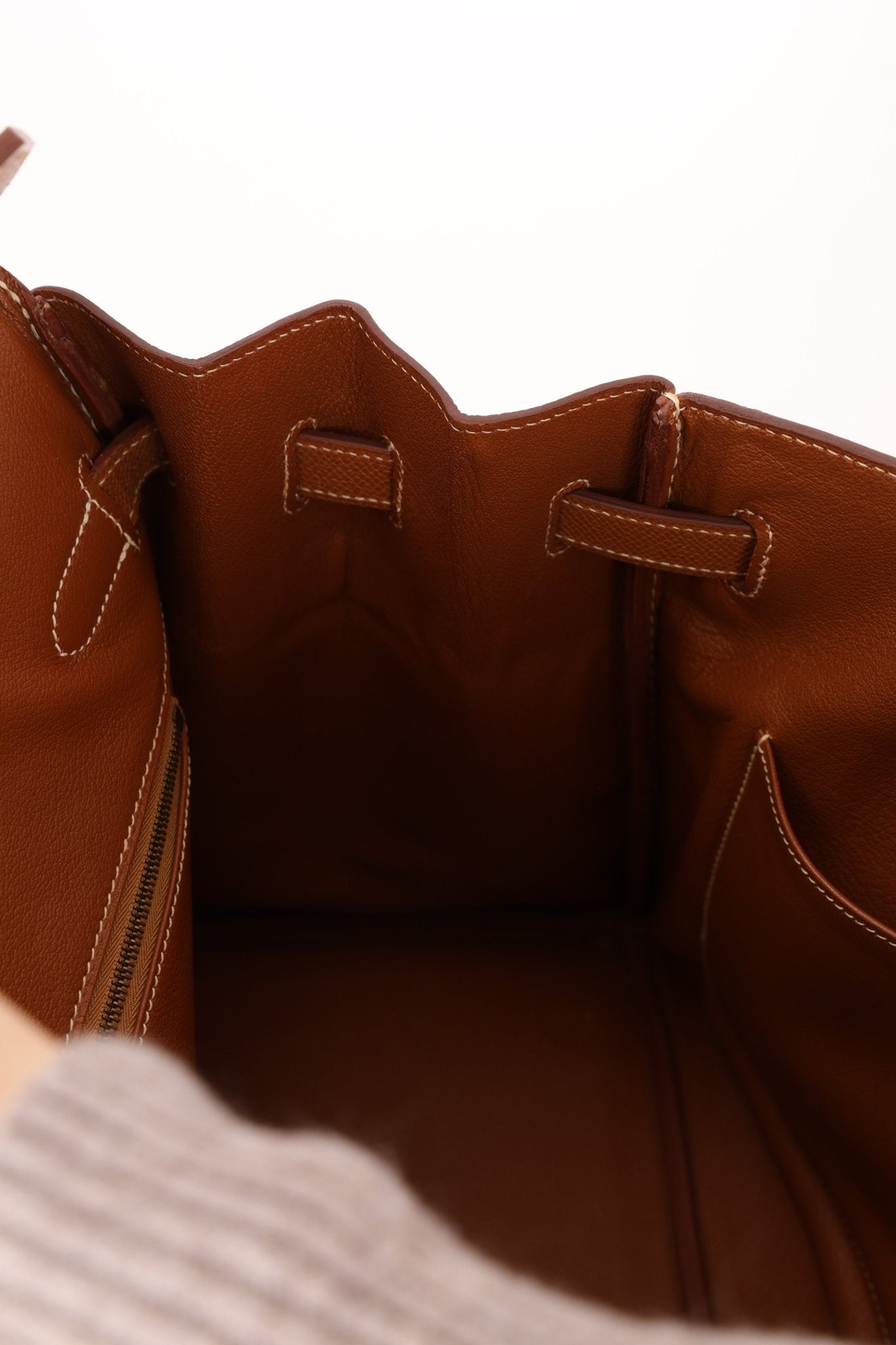 Hermès 1996 Gold Courchevel Retourne Birkin 35 GHW - FashioNica