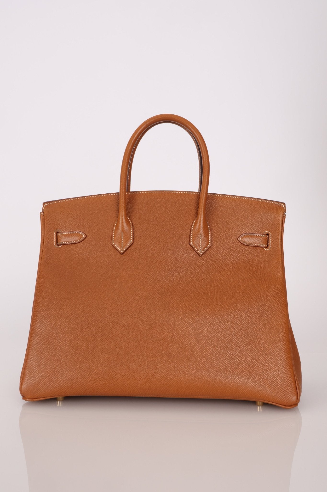 Hermès 1996 Gold Courchevel Retourne Birkin 35 GHW - FashioNica