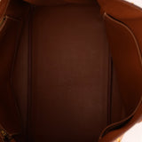 Hermès 1996 Gold Courchevel Retourne Birkin 35 GHW - FashioNica