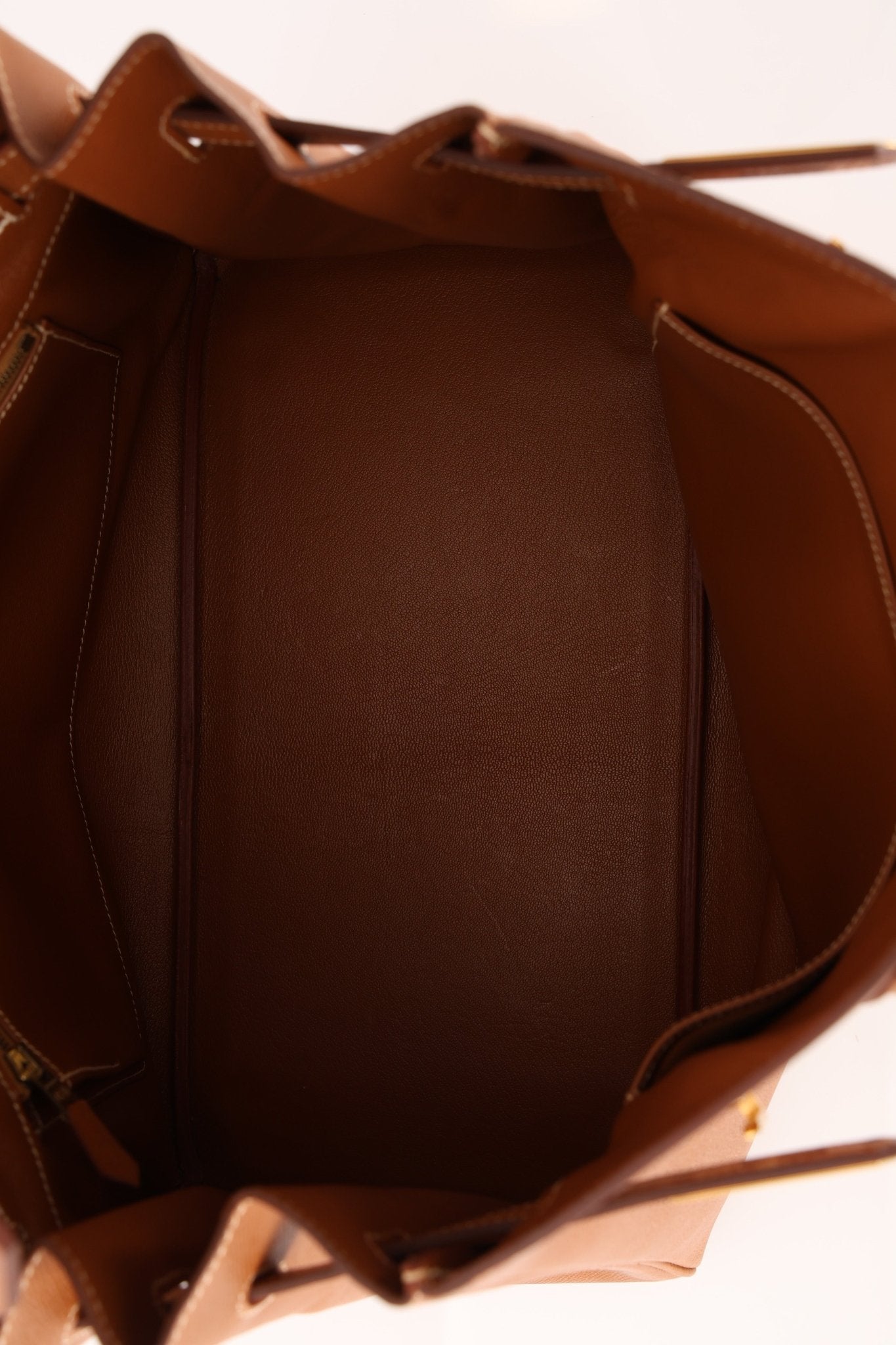 Hermès 1996 Gold Courchevel Retourne Birkin 35 GHW - FashioNica