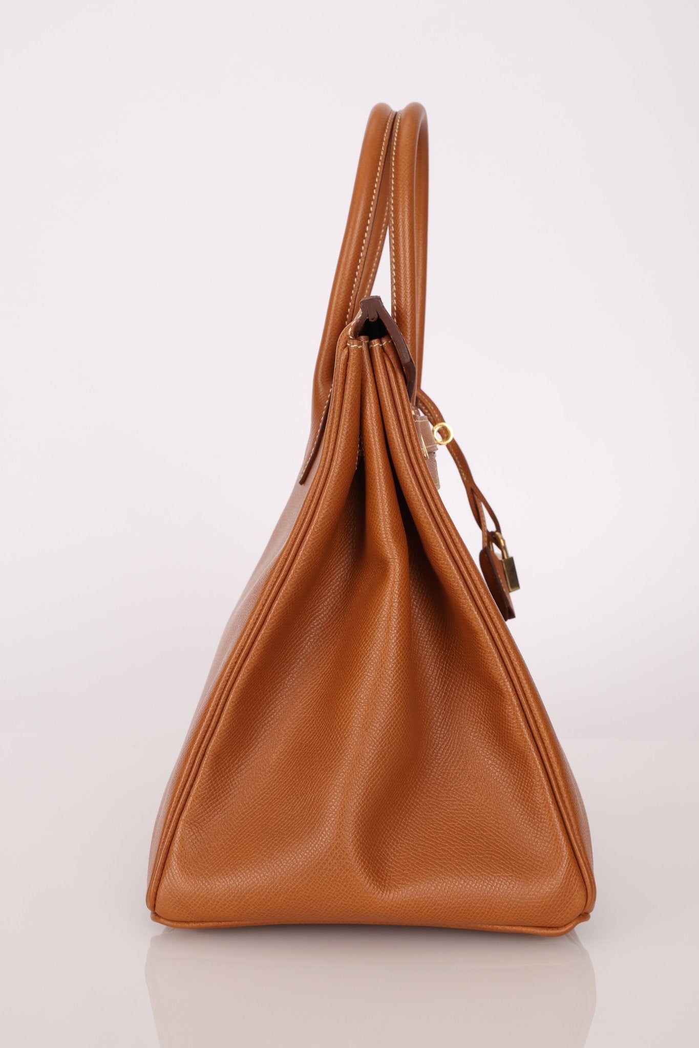 Hermès 1996 Gold Courchevel Retourne Birkin 35 GHW - FashioNica