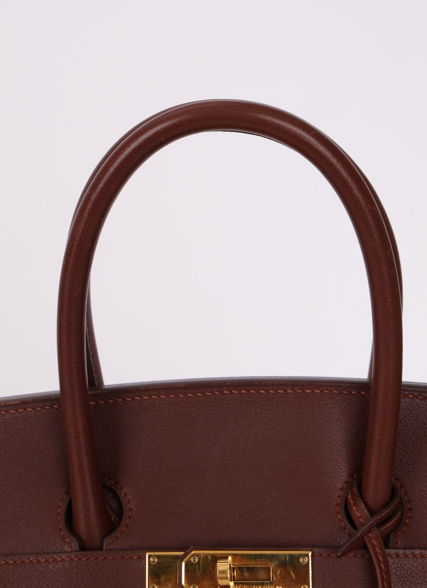 Hermès 1997 Chocolate Brown Evercalf Birkin 35 GHW - FashioNica