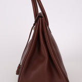 Hermès 1997 Chocolate Brown Evercalf Birkin 35 GHW - FashioNica