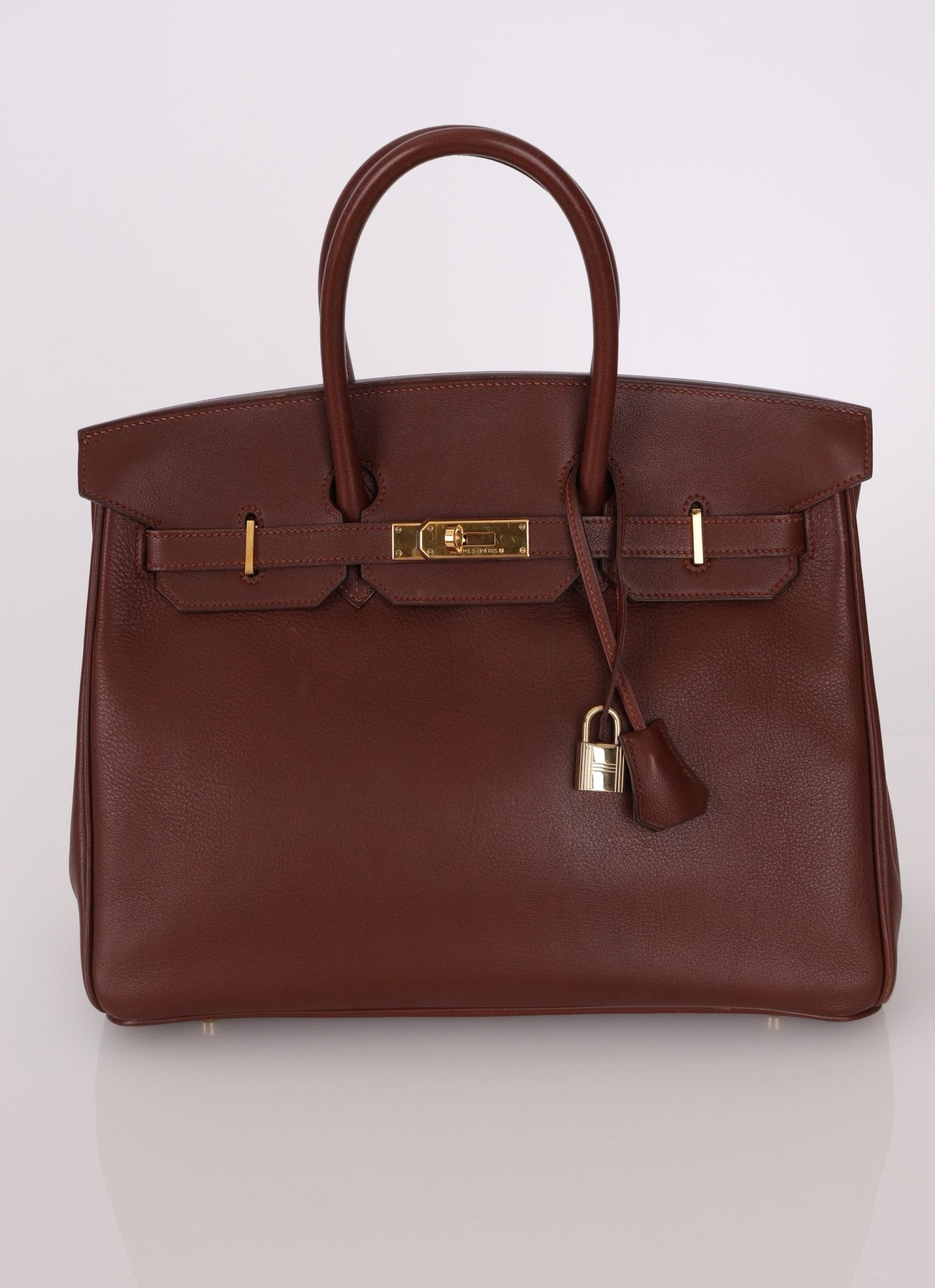 Hermès 1997 Chocolate Brown Evercalf Birkin 35 GHW - FashioNica