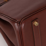 Hermès 1997 Chocolate Brown Evercalf Birkin 35 GHW - FashioNica