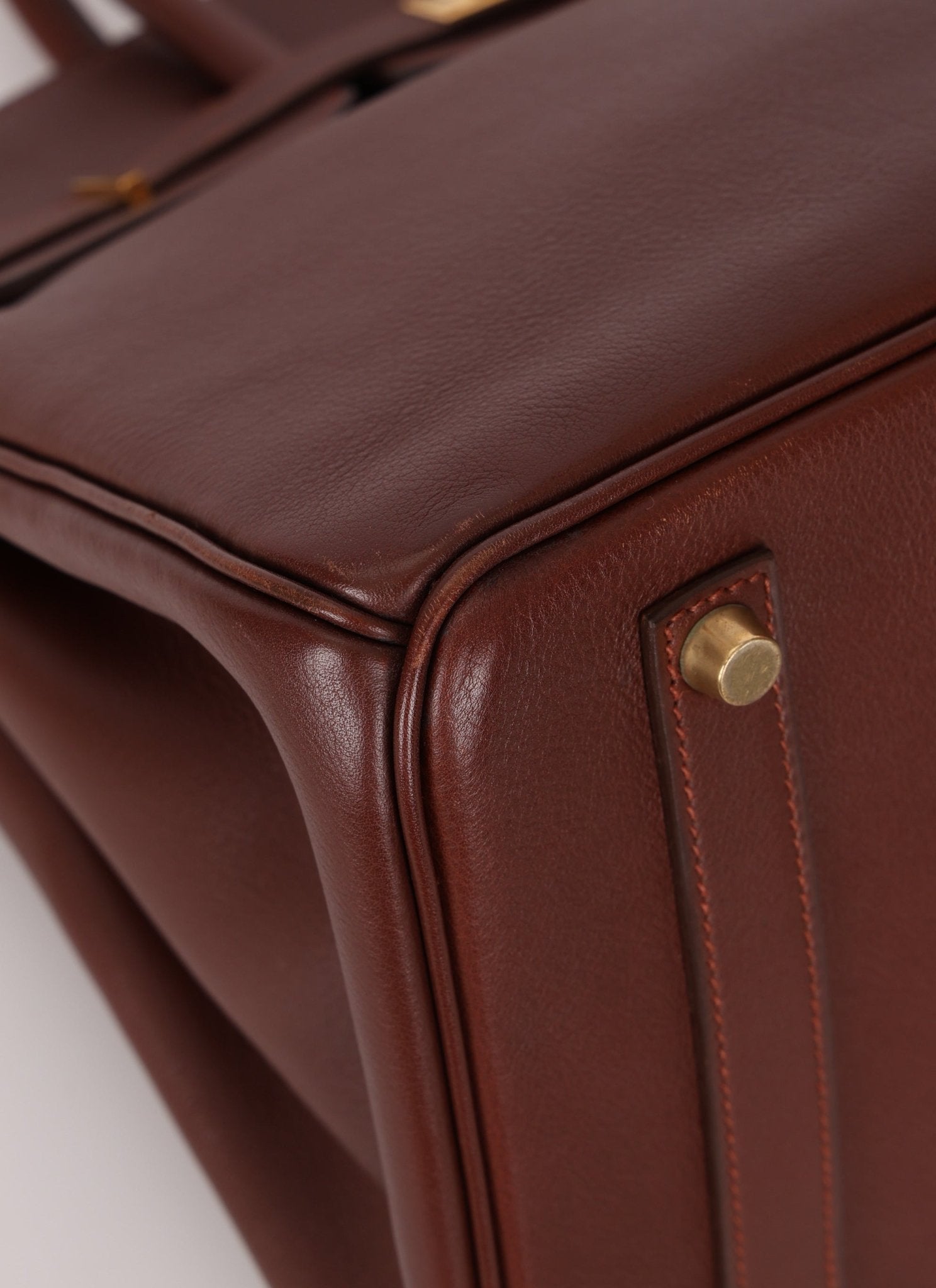 Hermès 1997 Chocolate Brown Evercalf Birkin 35 GHW - FashioNica