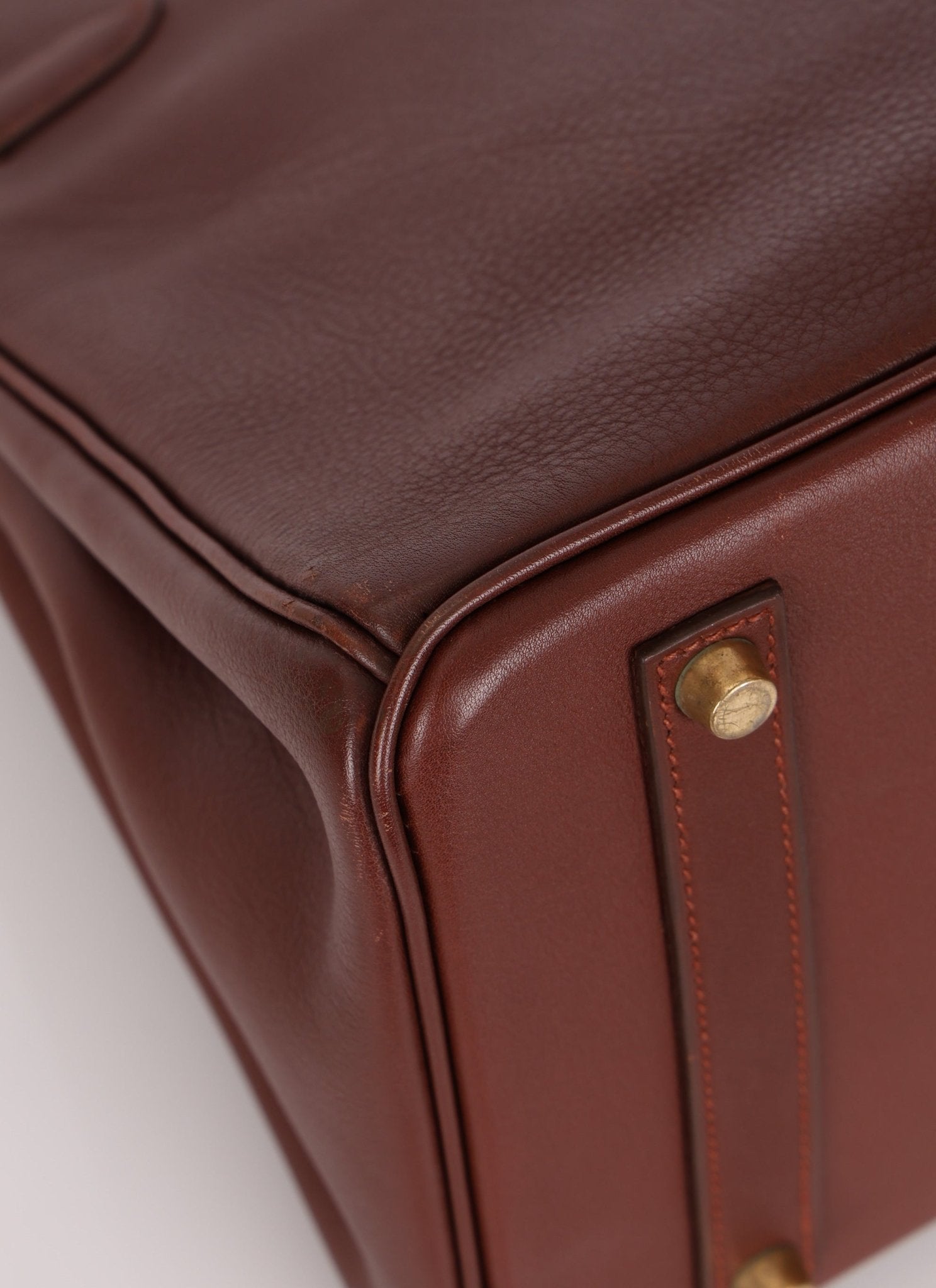 Hermès 1997 Chocolate Brown Evercalf Birkin 35 GHW - FashioNica