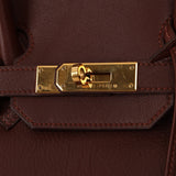 Hermès 1997 Chocolate Brown Evercalf Birkin 35 GHW - FashioNica