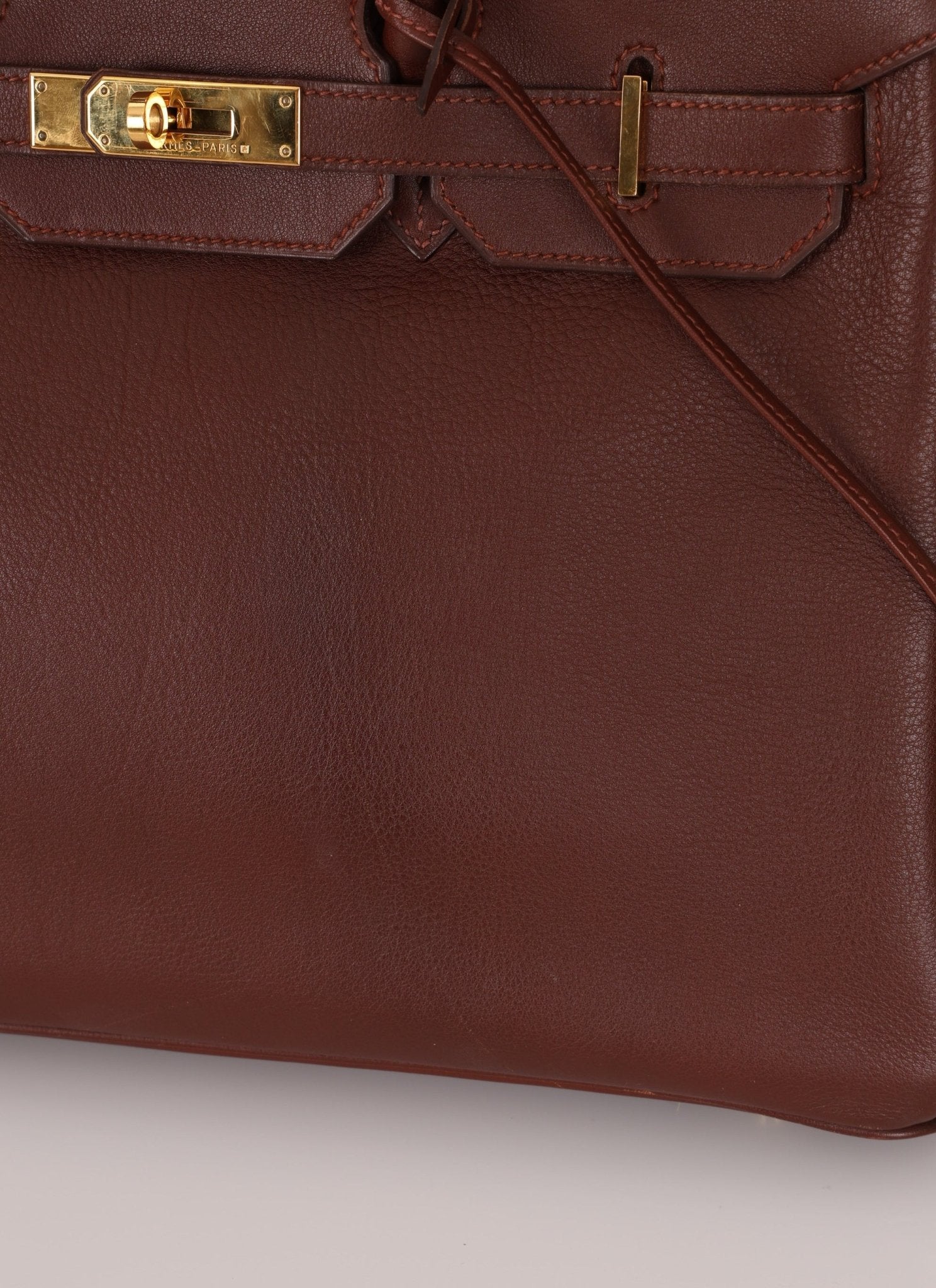 Hermès 1997 Chocolate Brown Evercalf Birkin 35 GHW - FashioNica