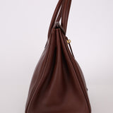 Hermès 1997 Chocolate Brown Evercalf Birkin 35 GHW - FashioNica