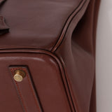Hermès 1997 Chocolate Brown Evercalf Birkin 35 GHW - FashioNica