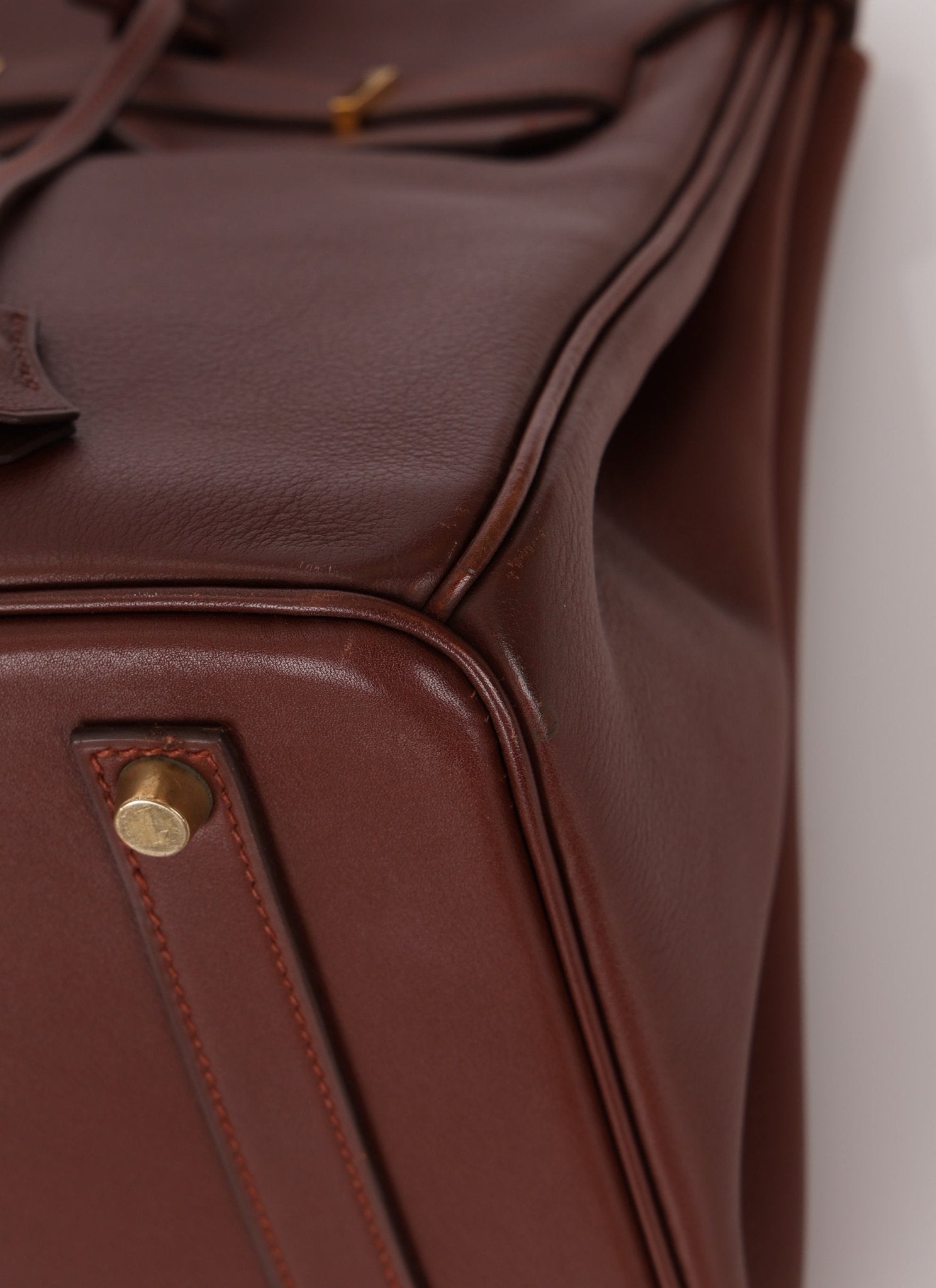 Hermès 1997 Chocolate Brown Evercalf Birkin 35 GHW - FashioNica