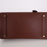 Hermès 1997 Chocolate Brown Evercalf Birkin 35 GHW - FashioNica