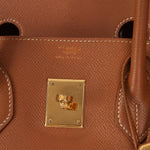 Hermès 1997 Gold Courchevel Retourne Birkin 35 GHW - FashioNica