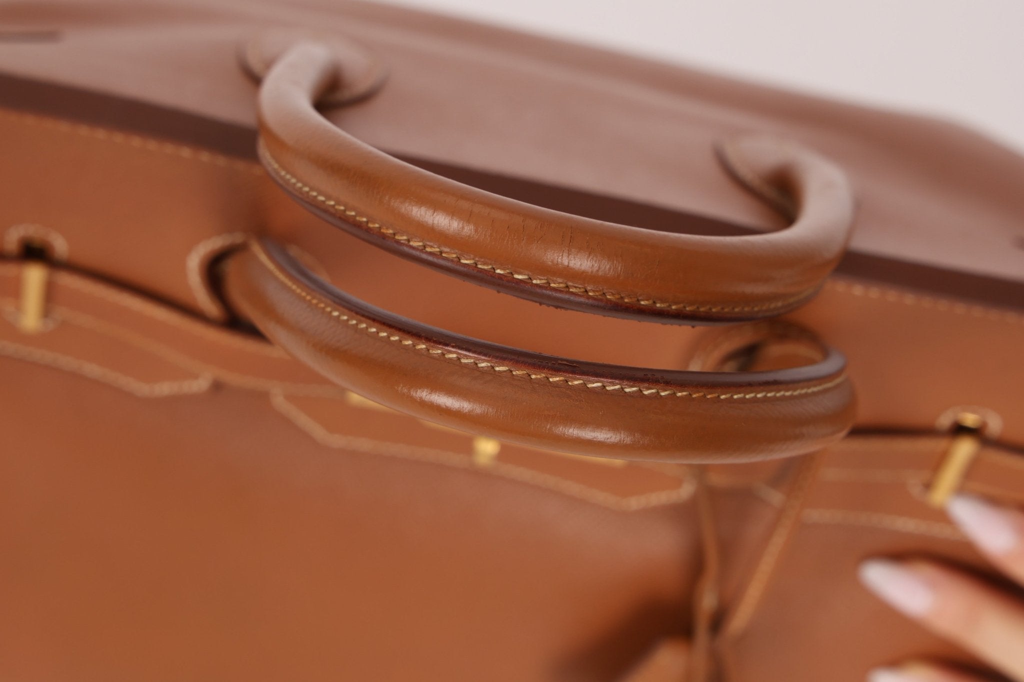 Hermès 1997 Gold Courchevel Retourne Birkin 35 GHW - FashioNica