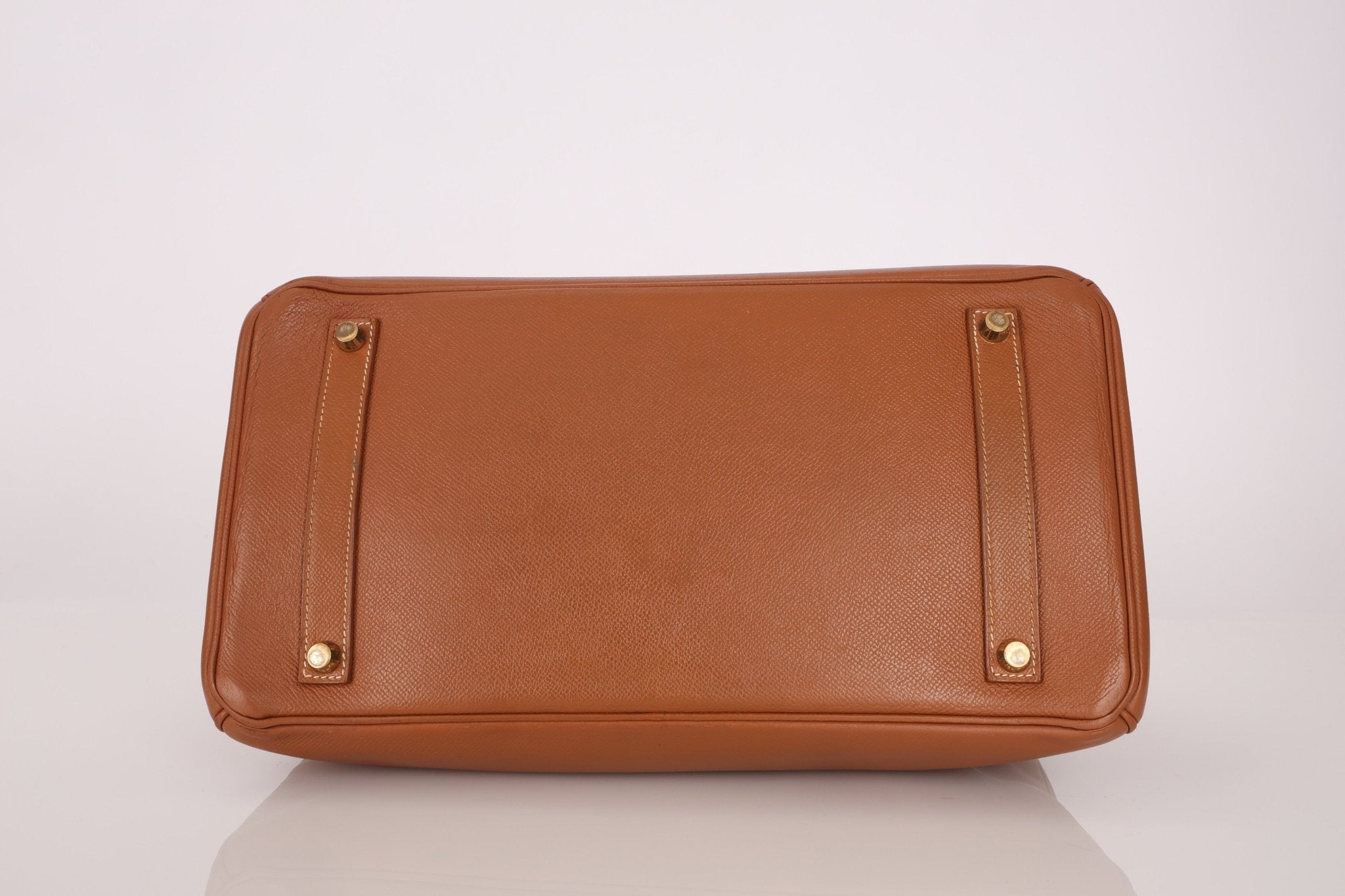 Hermès 1997 Gold Courchevel Retourne Birkin 35 GHW - FashioNica