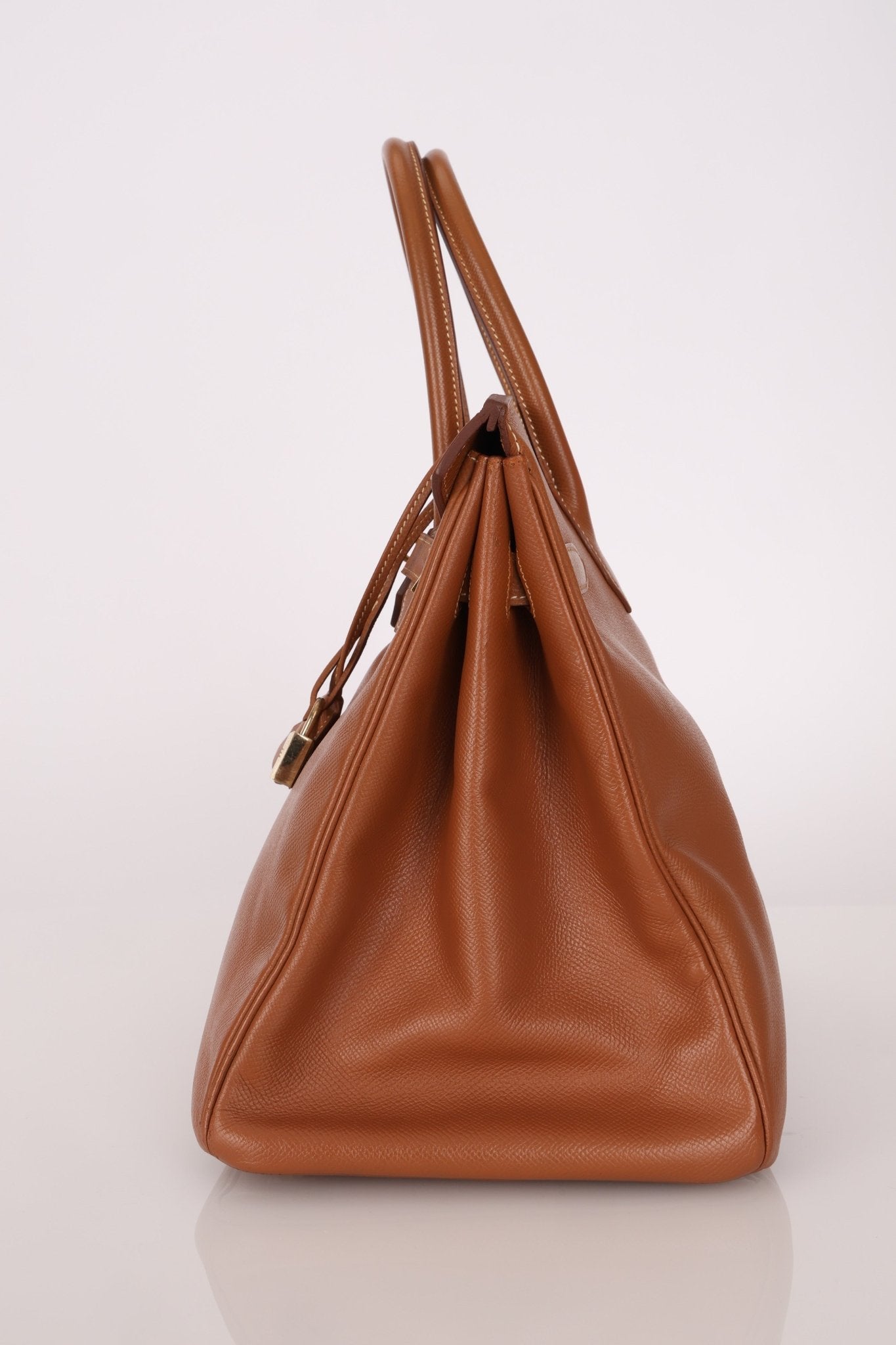 Hermès 1997 Gold Courchevel Retourne Birkin 35 GHW - FashioNica