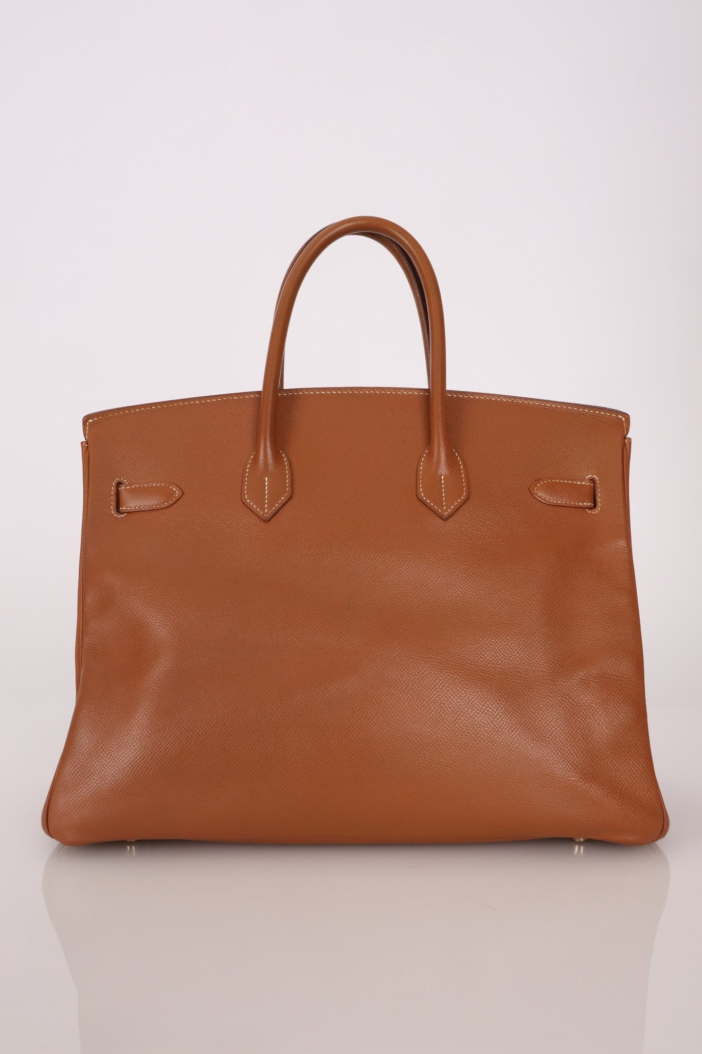 Hermès 1997 Gold Courchevel Retourne Birkin 35 GHW - FashioNica