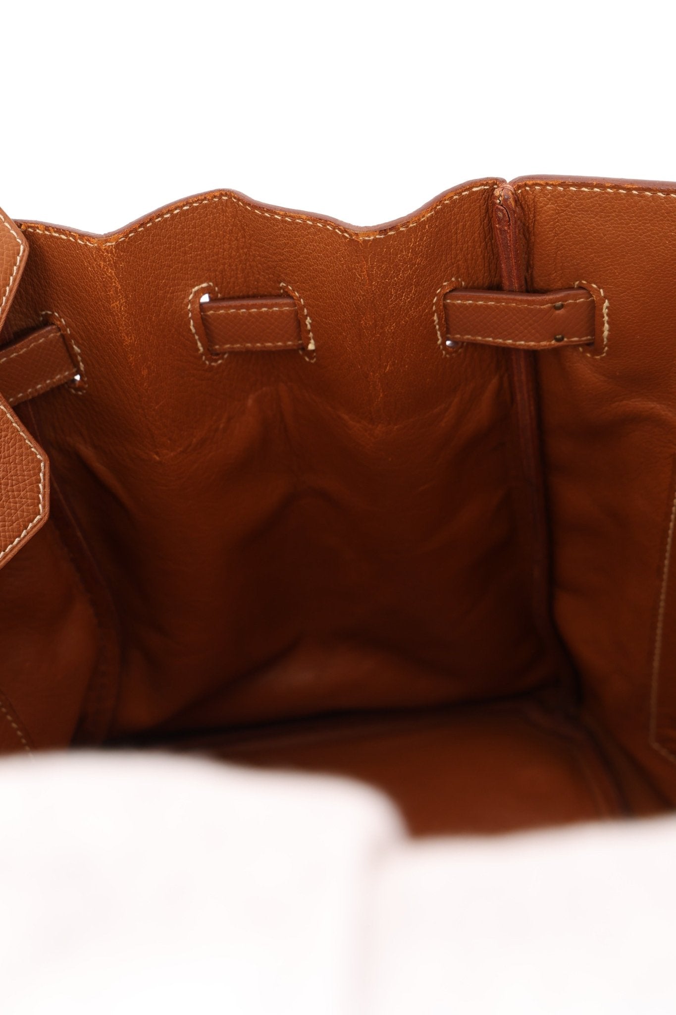 Hermès 1997 Gold Courchevel Retourne Birkin 35 GHW - FashioNica