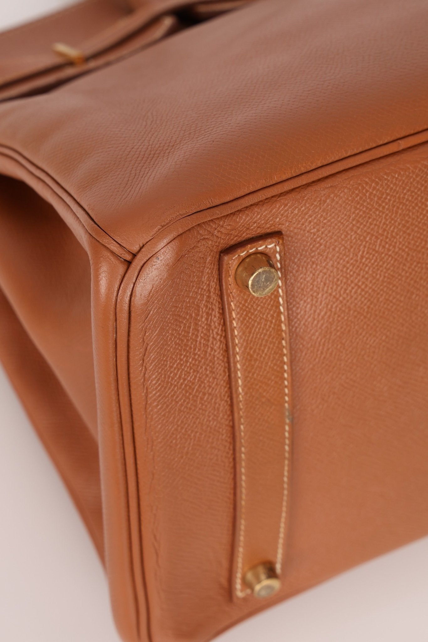 Hermès 1997 Gold Courchevel Retourne Birkin 35 GHW - FashioNica