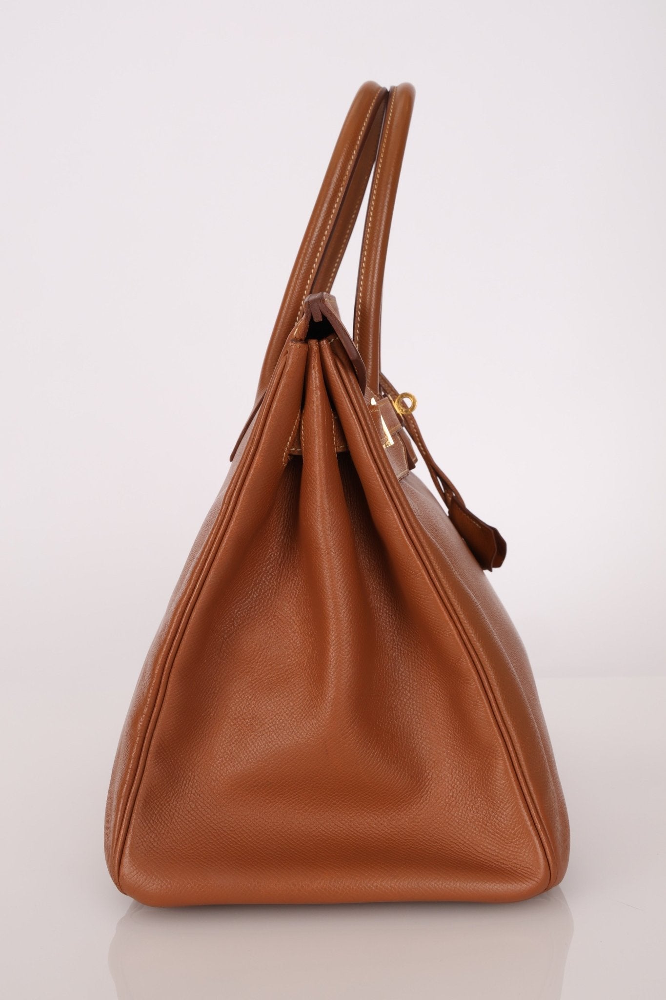 Hermès 1997 Gold Courchevel Retourne Birkin 35 GHW - FashioNica