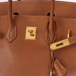 Hermès 1997 Gold Courchevel Retourne Birkin 35 GHW - FashioNica