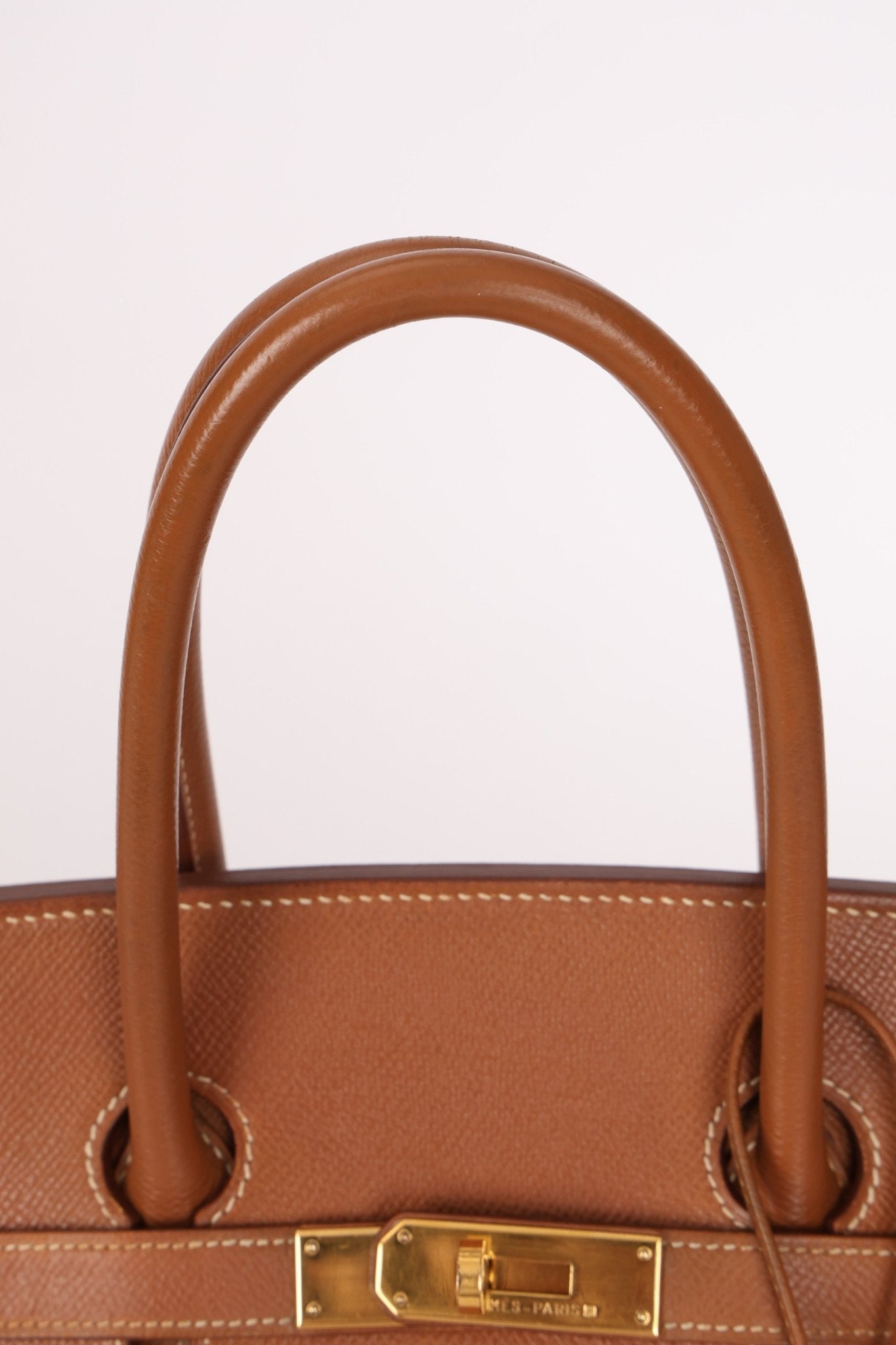 Hermès 1997 Gold Courchevel Retourne Birkin 35 GHW - FashioNica