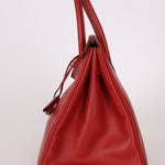 Hermès 1997 Retourne Rouge Vif Ardennes Birkin 35 GHW - FashioNica