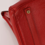 Hermès 1997 Retourne Rouge Vif Ardennes Birkin 35 GHW - FashioNica