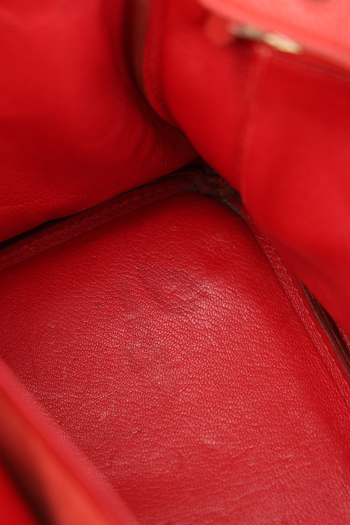 Hermès 1997 Retourne Rouge Vif Ardennes Birkin 35 GHW - FashioNica