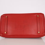 Hermès 1997 Retourne Rouge Vif Ardennes Birkin 35 GHW - FashioNica