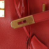 Hermès 1997 Retourne Rouge Vif Ardennes Birkin 35 GHW - FashioNica
