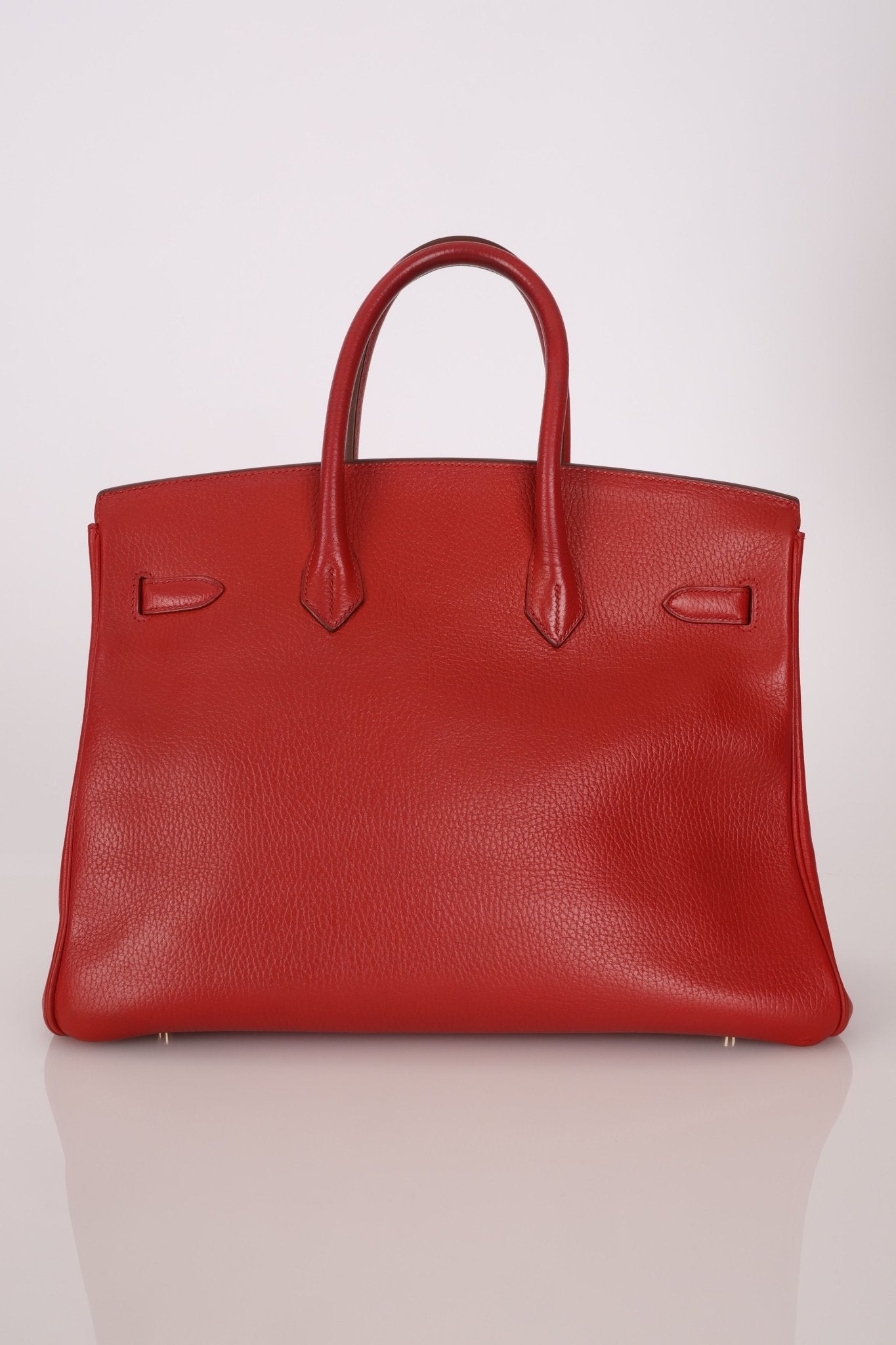 Hermès 1997 Retourne Rouge Vif Ardennes Birkin 35 GHW - FashioNica