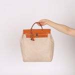 Hermès 1998 Herbag A Dos Backpack Toile PHW - FashioNica