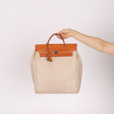 Hermès 1998 Herbag A Dos Backpack Toile PHW - FashioNica