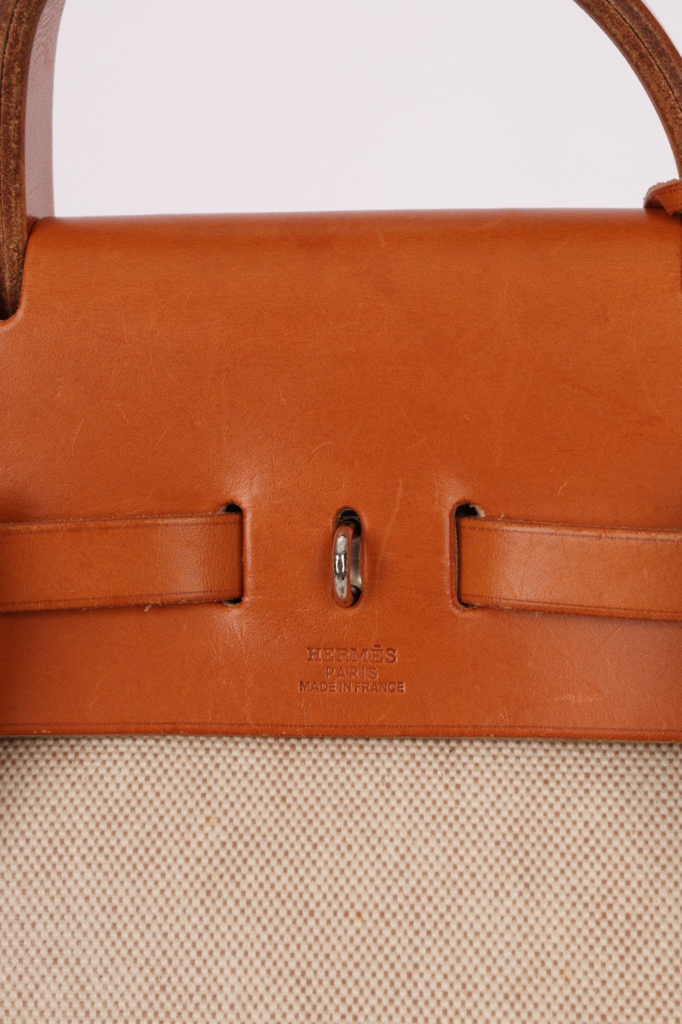 Hermès 1998 Herbag A Dos Backpack Toile PHW - FashioNica