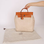 Hermès 1998 Herbag A Dos Backpack Toile PHW - FashioNica