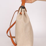 Hermès 1998 Herbag A Dos Backpack Toile PHW - FashioNica